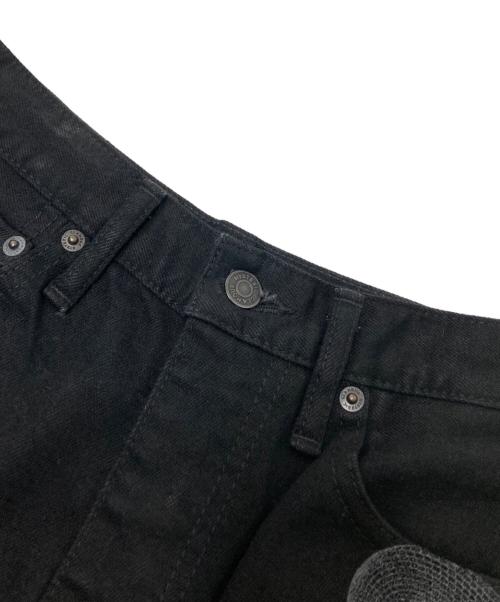 Hysteric Glamour（ヒステリックグラマー）Hysteric Glamour (ヒステリックグラマー) SNAKE LOOP デニムフレアパンツ ブラック サイズ:25インチの古着・服飾アイテム
