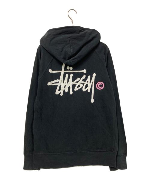stussy（ステューシー）stussy (ステューシー) ジップアップパーカー ブラック サイズ:Mの古着・服飾アイテム