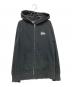 stussy（ステューシー）の古着「ジップアップパーカー」｜ブラック