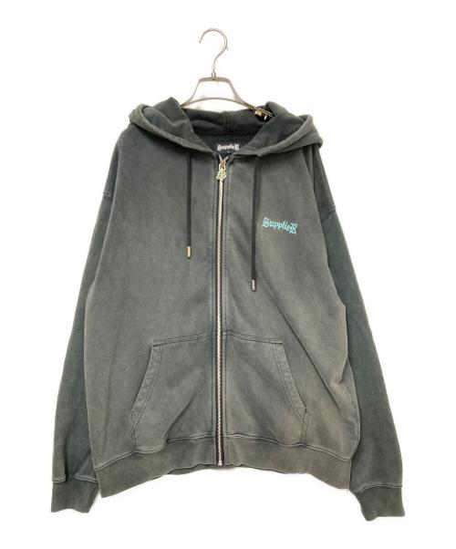 SUPPLIER（サプライヤー）SUPPLIER (サプライヤー) LHP (エルエイチピー) Cross Zip Hoodie グレー サイズ:Lの古着・服飾アイテム