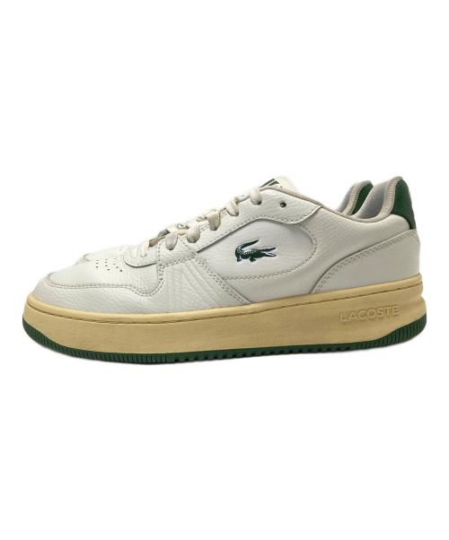 LACOSTE（ラコステ）LACOSTE (ラコステ) ローカットスニーカー ホワイト×グリーン サイズ:US:7.5の古着・服飾アイテム