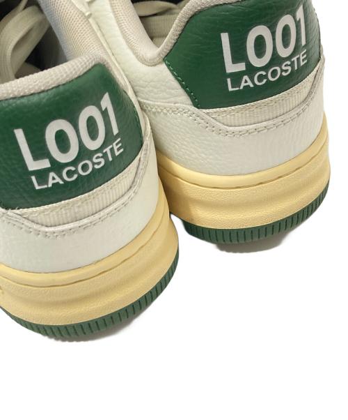 LACOSTE（ラコステ）LACOSTE (ラコステ) ローカットスニーカー ホワイト×グリーン サイズ:US:7.5の古着・服飾アイテム
