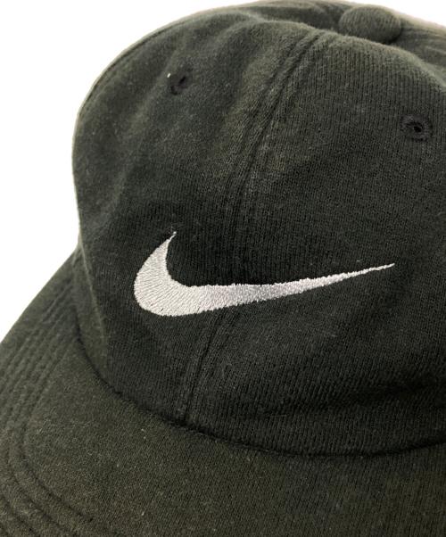 NIKE（ナイキ）NIKE (ナイキ) 90sロゴ刺繍キャップ ブラック サイズ:下記参照の古着・服飾アイテム