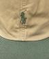 POLO RALPH LAUREN (ポロ・ラルフローレン) ロゴ刺繍キャップ グリーン×ベージュ サイズ:下記参照：4000円
