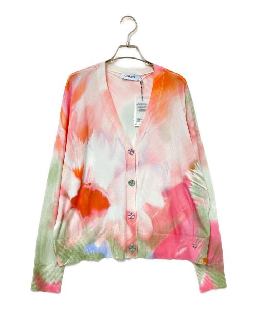 Desigual（デシグアル）Desigual (デシグアル) タイダイ花柄カーディガン ピンク サイズ:L 未使用品の古着・服飾アイテム
