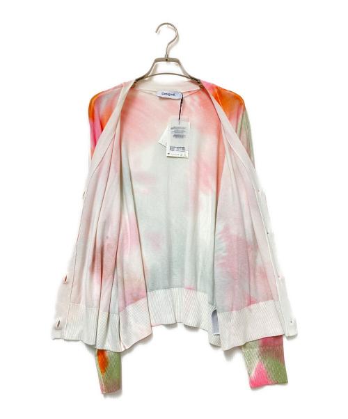 Desigual（デシグアル）Desigual (デシグアル) タイダイ花柄カーディガン ピンク サイズ:L 未使用品の古着・服飾アイテム