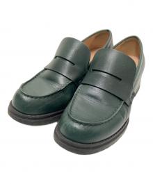 COLE HAAN（コールハーン）の古着「カメア ラグ スリッポン ローファー」｜グリーン