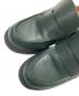 中古・古着 COLE HAAN (コールハーン) カメア ラグ スリッポン ローファー グリーン サイズ:6 1/2B：5000円