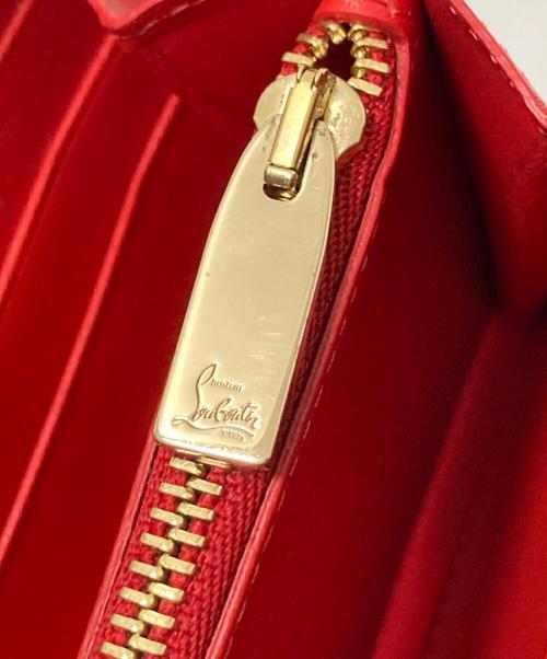 Christian Louboutin（クリスチャン・ルブタン）Christian Louboutin (クリスチャン・ルブタン) スタッズラウンドファスナーウォレット ブラック サイズ:下記参照の古着・服飾アイテム
