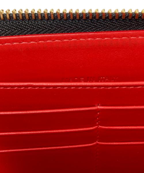 Christian Louboutin（クリスチャン・ルブタン）Christian Louboutin (クリスチャン・ルブタン) スタッズラウンドファスナーウォレット ブラック サイズ:下記参照の古着・服飾アイテム