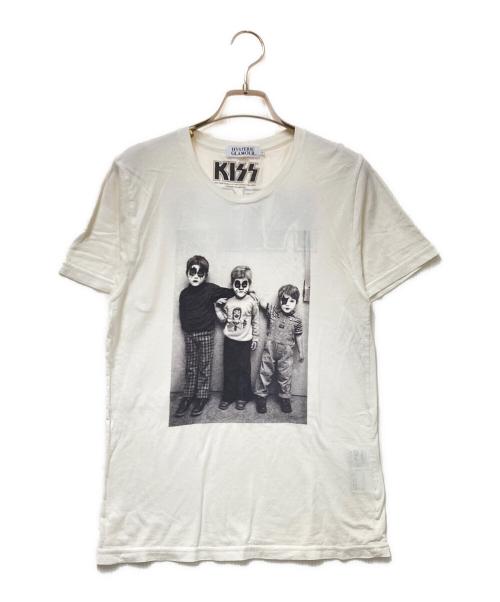 Hysteric Glamour（ヒステリックグラマー）Hysteric Glamour (ヒステリックグラマー) KISS (キッス) コラボプリントTシャツ ホワイト×ブラック サイズ:Sの古着・服飾アイテム