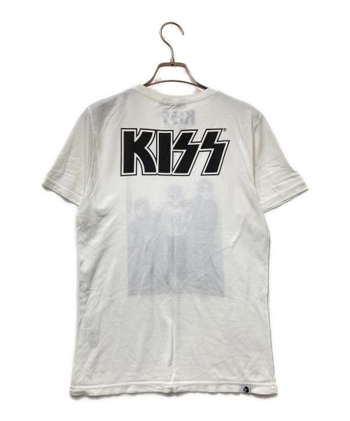 Hysteric Glamour（ヒステリックグラマー）Hysteric Glamour (ヒステリックグラマー) KISS (キッス) コラボプリントTシャツ ホワイト×ブラック サイズ:Sの古着・服飾アイテム