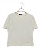 BURBERRY LONDONバーバリーロンドン）の古着「ノバチェックカラーTEE」｜ホワイト