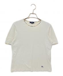 BURBERRY LONDON（バーバリーロンドン）の古着「ノバチェックカラーTEE」｜ホワイト