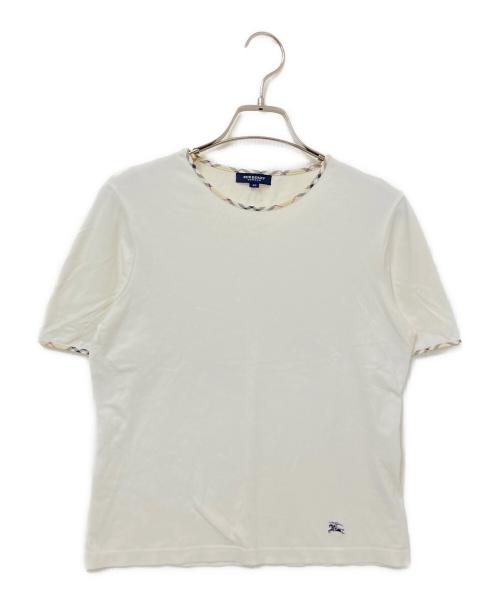 BURBERRY LONDON（バーバリーロンドン）BURBERRY LONDON (バーバリーロンドン) ノバチェックカラーTEE ホワイト サイズ:40の古着・服飾アイテム