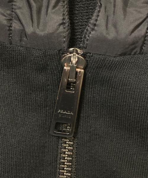 PRADA SPORTS（プラダスポーツ）PRADA SPORTS (プラダスポーツ) ナイロン切替ラグランジップパーカー ブラック サイズ:Sの古着・服飾アイテム