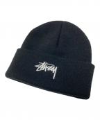 stussyステューシー）の古着「ニット帽」｜ブラック