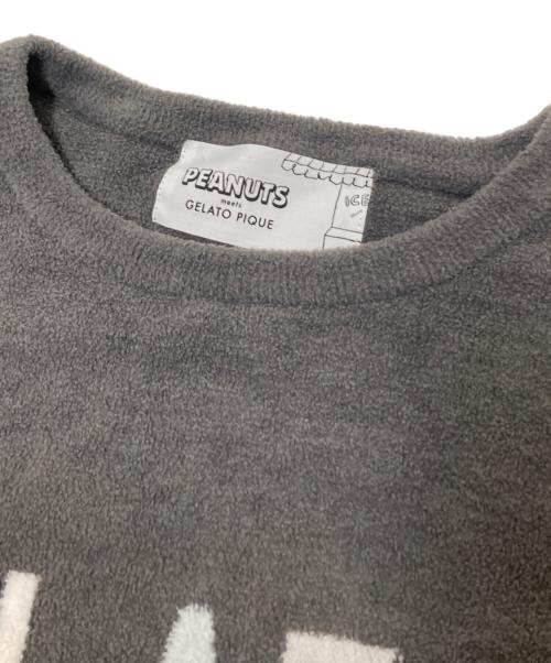 PEANUTS（ピーナッツ）PEANUTS (ピーナッツ) gelato pique (ジェラートピケ) ロゴジャガードプルオーバー グレー サイズ:ONEの古着・服飾アイテム