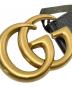 中古・古着 GUCCI (グッチ) GGバックルロゴレザーベルト ブラック サイズ:下記参照：22000円