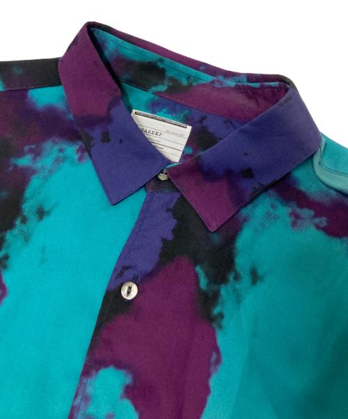 SHAREEF（シャリーフ）SHAREEF (シャリーフ) SMOKE PT L/S SHIRTS パープル×ブルー サイズ:3の古着・服飾アイテム