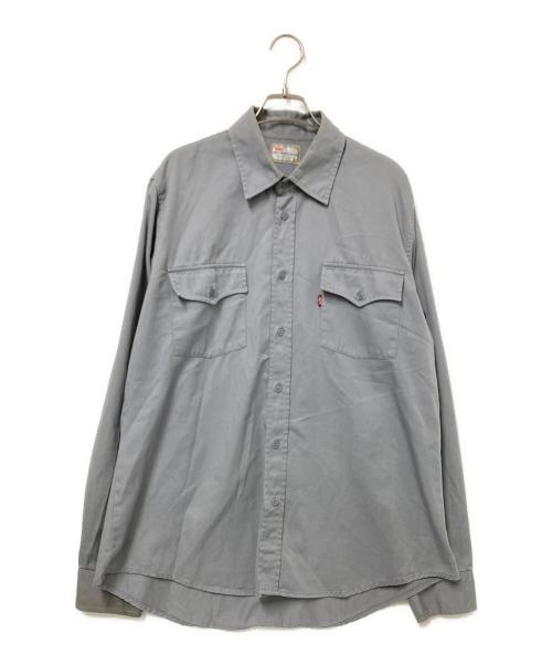 LEVI'S STA-PREST（リーバイス ステイプレスト）LEVI'S STA-PREST (リーバイス ステイプレスト) ワークシャツ グレー サイズ:XLの古着・服飾アイテム