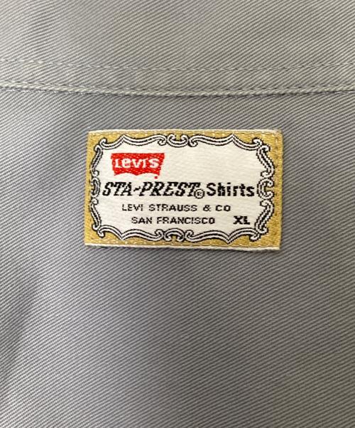 LEVI'S STA-PREST（リーバイス ステイプレスト）LEVI'S STA-PREST (リーバイス ステイプレスト) ワークシャツ グレー サイズ:XLの古着・服飾アイテム