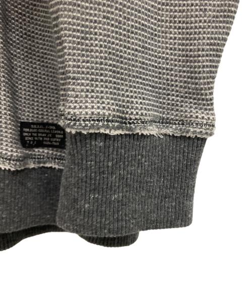 DIESEL（ディーゼル）DIESEL (ディーゼル) ジップアップジャケット ホワイト×グレー サイズ: Lの古着・服飾アイテム