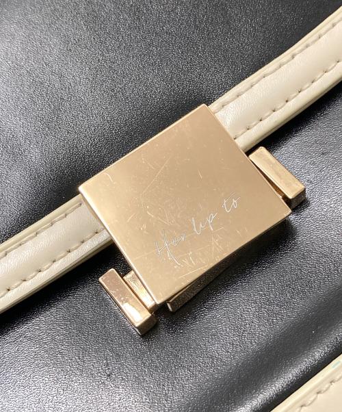 hev lip to（ハーリップトゥ）hev lip to (ハーリップトゥ) Two-Tone-Baguette ホワイト×ブラック サイズ:下記参照の古着・服飾アイテム