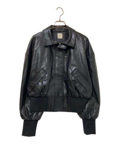 PoFF（ポーフ）PoFF (ポーフ) フェイクレザージャケット ブラック サイズ:下記参照の古着・服飾アイテム
