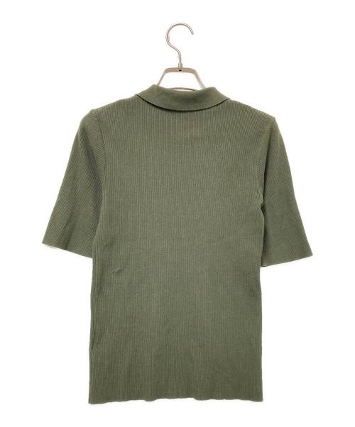 PoFF（ポーフ）PoFF (ポーフ) ハーフボタンニット グリーン サイズ:Fの古着・服飾アイテム