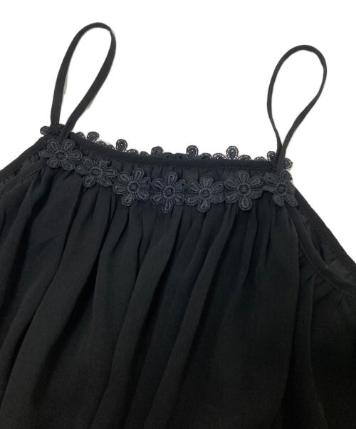 PoFF（ポーフ）PoFF (ポーフ) キャミソールワンピース ブラック サイズ:FREEの古着・服飾アイテム