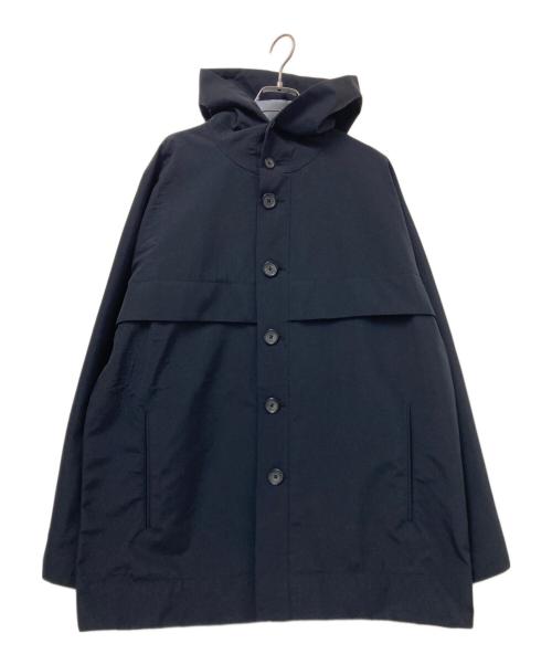 NEW BALANCE（ニューバランス）NEW BALANCE (ニューバランス) OVERCOAT (オーバーコート) ケープ フードジャケット ブラック サイズ:Lの古着・服飾アイテム