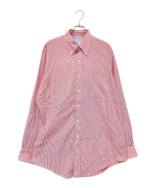 BROOKS BROTHERS（ブルックスブラザーズ）BROOKS BROTHERS (ブルックスブラザーズ) ストライプBDシャツ レッド×ホワイト サイズ:15 7/2-34の古着・服飾アイテム