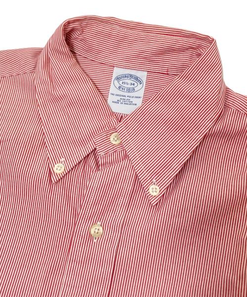 BROOKS BROTHERS（ブルックスブラザーズ）BROOKS BROTHERS (ブルックスブラザーズ) ストライプBDシャツ レッド×ホワイト サイズ:15 7/2-34の古着・服飾アイテム