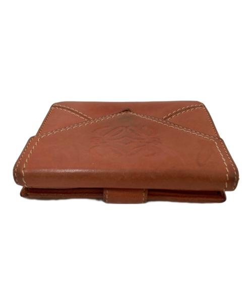LOEWE（ロエベ）LOEWE (ロエベ) 二つ折レザーウォレット オレンジの古着・服飾アイテム