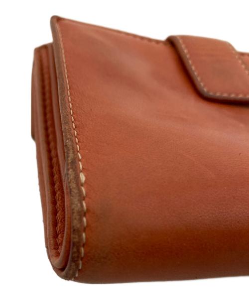 LOEWE（ロエベ）LOEWE (ロエベ) 二つ折レザーウォレット オレンジの古着・服飾アイテム