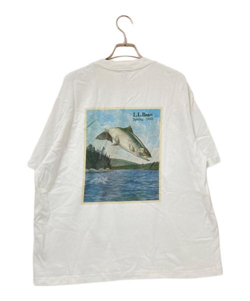 L.L.Bean（エルエルビーン）L.L.Bean (エルエルビーン) Bean's 1980 SS Catarog Trout-Tee ホワイト サイズ:Lの古着・服飾アイテム
