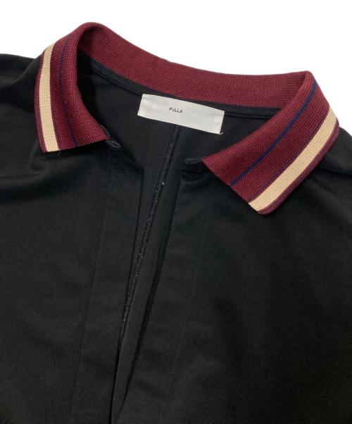 TOGA PULLA（トーガ プルラ）TOGA PULLA (トーガ プルラ) ブルクロスジャージードレス ブラック×レッド サイズ:38の古着・服飾アイテム