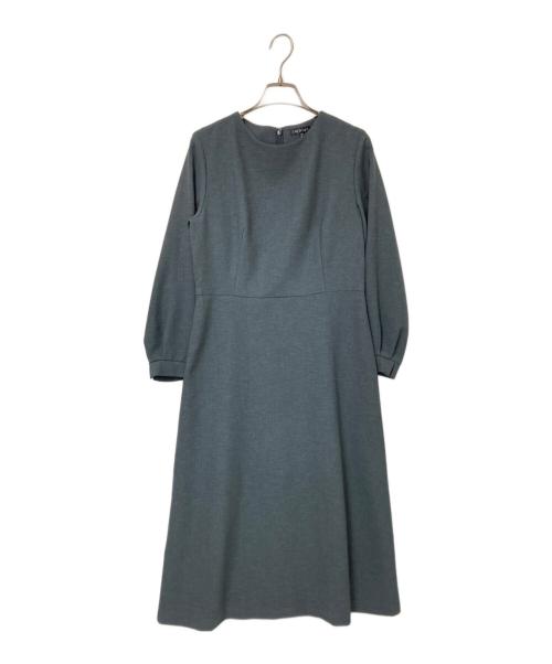 INDIVI（インディヴィ）INDIVI (インディヴィ) フィット＆フレアワンピース グレー サイズ:FREEの古着・服飾アイテム