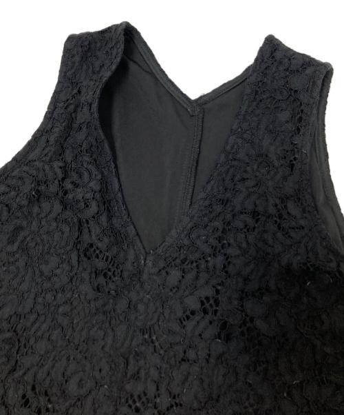 maison celon（メゾンセロン）maison celon (メゾンセロン) ノースリーブレースワンピース ブラック サイズ:FREEの古着・服飾アイテム