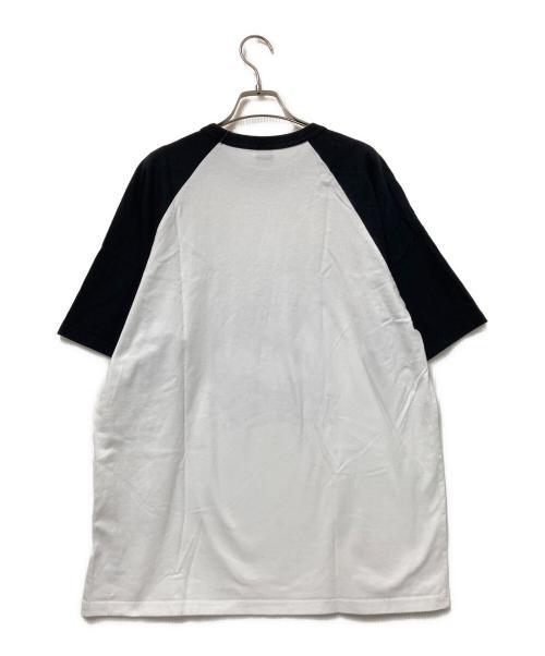 AVIREX（アヴィレックス）AVIREX (アヴィレックス) Raglan T-SHIRT ホワイト×ブラック サイズ:FREEの古着・服飾アイテム