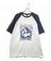 AVIREX（アヴィレックス）の古着「Raglan T-SHIRT」｜ホワイト×ブラック