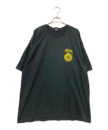 stussy（ステューシー）の古着「Crown Wreath Pig Dyed Tee」｜ブラック