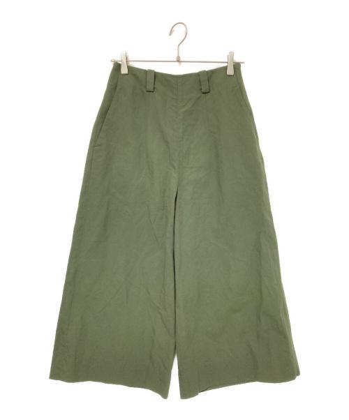MARGARET HOWELL（マーガレットハウエル）MARGARET HOWELL (マーガレットハウエル) PLAIN WEAVE COTTON LINEN TROUSERS オリーブ サイズ:1の古着・服飾アイテム