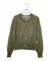 MARGARET HOWELL（マーガレットハウエル）の古着「FINE LINEN CARDIGAN」｜オリーブ