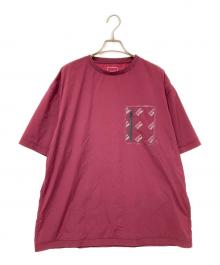 MACKINTOSH PHILOSOPHY（マッキントッシュ フィロソフィー）の古着「ナイロンストレッチTシャツ」｜レッド
