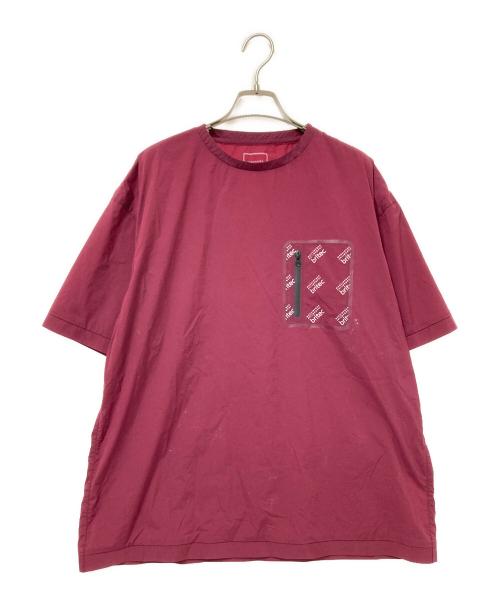 MACKINTOSH PHILOSOPHY（マッキントッシュ フィロソフィー）MACKINTOSH PHILOSOPHY (マッキントッシュ フィロソフィー) ナイロンストレッチTシャツ レッド サイズ:40の古着・服飾アイテム