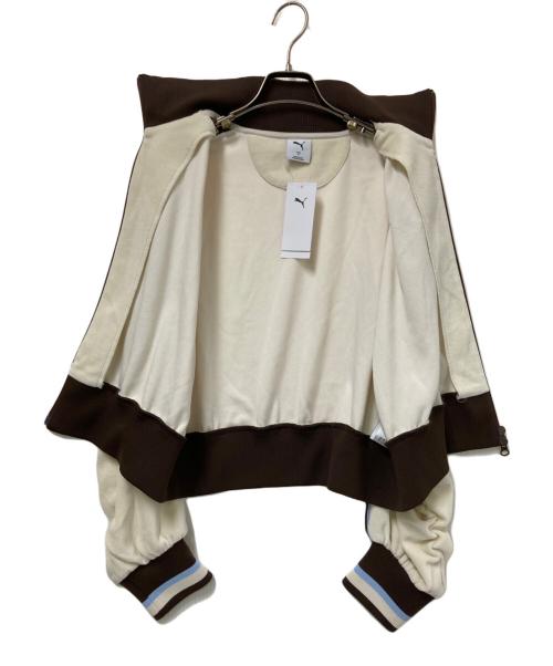 PUMA（プーマ）PUMA (プーマ) ATMOS (アトモス) ベロアトラックジャケット ブラウン×アイボリー サイズ:M 未使用品の古着・服飾アイテム
