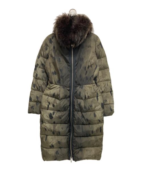 MONCLER GAMME ROUGE（モンクレール ガム ルージュ）MONCLER GAMME ROUGE (モンクレール ガム ルージュ) ロングダウンコート ブラック×ベージュの古着・服飾アイテム