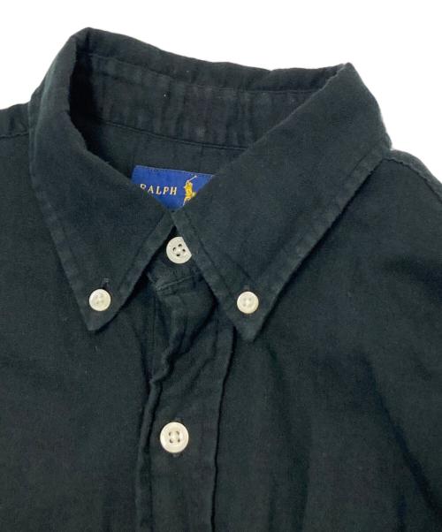 RALPH LAUREN（ラルフローレン）RALPH LAUREN (ラルフローレン) ボタンダウンガーゼシャツ ブラック サイズ:Mの古着・服飾アイテム